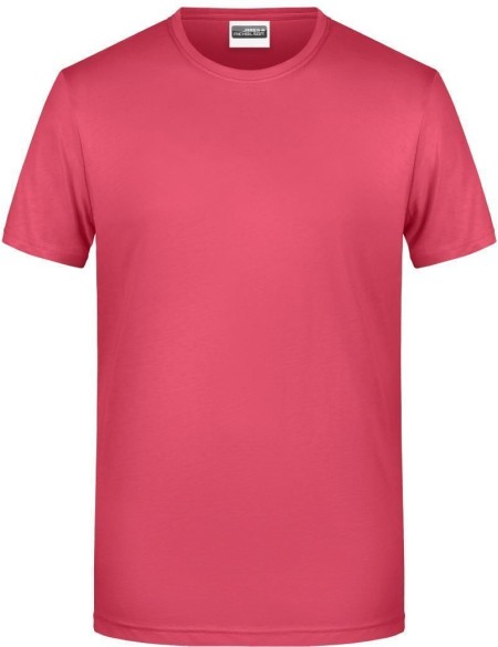 James+Nicholson 8008 Herren-T-Shirt aus Bio-Baumwolle – Himbeere XXL