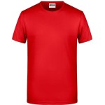 James+Nicholson 8008 Herren-T-Shirt aus Bio-Baumwolle – Tomate XL