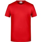 James+Nicholson 8008 Herren-T-Shirt aus Bio-Baumwolle – Tomate XXL