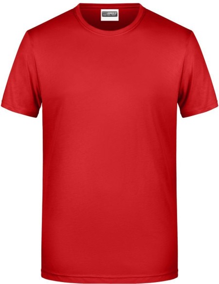 James+Nicholson 8008 Herren-T-Shirt aus Bio-Baumwolle – Rot S