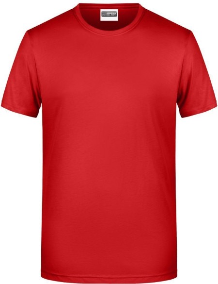 James+Nicholson 8008 Herren-T-Shirt aus Bio-Baumwolle – Rot M
