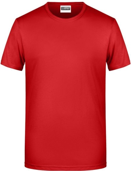 James+Nicholson 8008 Herren-T-Shirt aus Bio-Baumwolle – Rot L