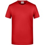 James+Nicholson 8008 Herren-T-Shirt aus Bio-Baumwolle – Rot 3XL