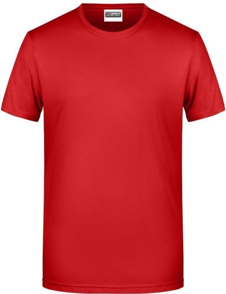 James+Nicholson 8008 Herren-T-Shirt aus Bio-Baumwolle – Rot 3XL