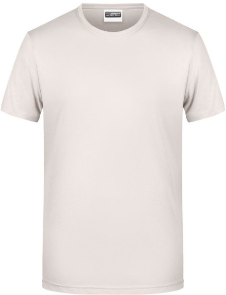 James+Nicholson 8008 Herren-T-Shirt aus Bio-Baumwolle – Natur XXL