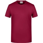 James+Nicholson 8008 Herren-T-Shirt aus Bio-Baumwolle – Wein XL