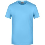 Herren-T-Shirt aus Bio-Baumwolle James+Nicholson 8008 – Himmelblau L