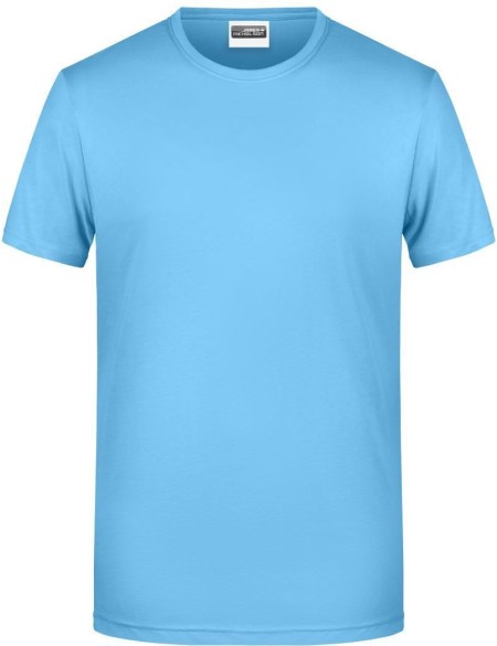 James+Nicholson 8008 Herren-T-Shirt aus Bio-Baumwolle – Himmelblau XXL