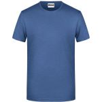 Herren-T-Shirt aus Bio-Baumwolle James+Nicholson 8008 – Light Denim Melange L