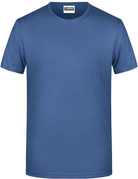 James+Nicholson 8008 Herren-T-Shirt aus Bio-Baumwolle – Light Denim Melange XL