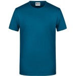 Pánské tričko z bio bavlny James+Nicholson 8008 - Petrol 3XL