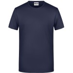James+Nicholson 8008 Herren-T-Shirt aus Bio-Baumwolle – Marineblau S