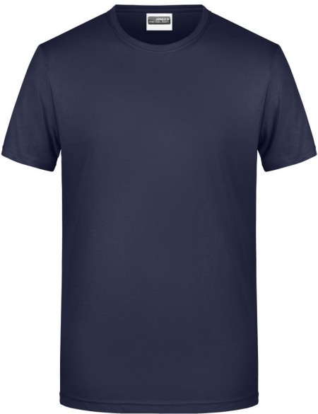 James+Nicholson 8008 Herren-T-Shirt aus Bio-Baumwolle – Marineblau S