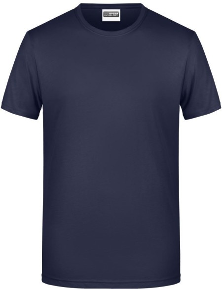 James+Nicholson 8008 Herren-T-Shirt aus Bio-Baumwolle – Marineblau M
