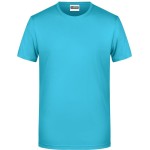James+Nicholson 8008 Herren-T-Shirt aus Bio-Baumwolle – Türkis L