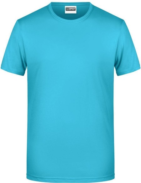 James+Nicholson 8008 Herren-T-Shirt aus Bio-Baumwolle – Türkis XXL