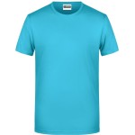 James+Nicholson 8008 Herren-T-Shirt aus Bio-Baumwolle – Türkis 3XL