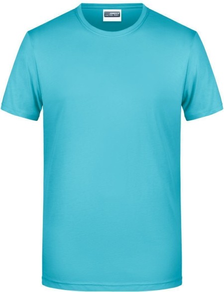 Herren-T-Shirt aus Bio-Baumwolle James+Nicholson 8008 – Pacific XXL
