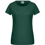 Damen-T-Shirt aus Bio-Baumwolle James+Nicholson 8007 – Dunkelgrün XS