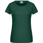 Damen-T-Shirt aus Bio-Baumwolle James+Nicholson 8007 – Dunkelgrün XS
