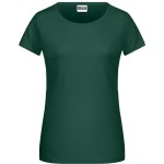 Damen-T-Shirt aus Bio-Baumwolle James+Nicholson 8007 – Dunkelgrün S