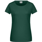 Damen-T-Shirt aus Bio-Baumwolle James+Nicholson 8007 – Dunkelgrün L