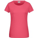 James+Nicholson 8007 Bio-Baumwoll-Damen-T-Shirt – Himbeere M