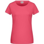 James+Nicholson 8007 Damen-T-Shirt aus Bio-Baumwolle – Himbeere XL