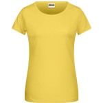 James+Nicholson 8007 Bio-Baumwoll-Damen-T-Shirt – Gelb M