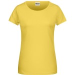 James+Nicholson 8007 Damen-T-Shirt aus Bio-Baumwolle – Gelb XXL