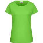 Damen-T-Shirt aus Bio-Baumwolle James+Nicholson 8007 – Limettengrün L