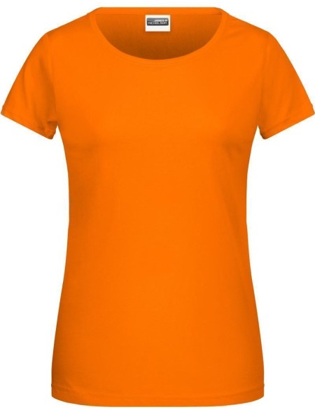 James+Nicholson 8007 Damen-T-Shirt aus Bio-Baumwolle – Orange XXL