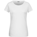 James+Nicholson 8007 Bio-Baumwoll-Damen-T-Shirt – Weiß S
