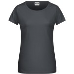James+Nicholson 8007 Damen-T-Shirt aus Bio-Baumwolle – Graphit XL