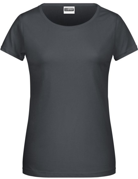 James+Nicholson 8007 Damen-T-Shirt aus Bio-Baumwolle – Graphit XL