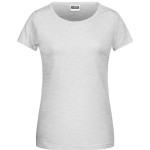James+Nicholson 8007 Damen-T-Shirt aus Bio-Baumwolle – Ash XS
