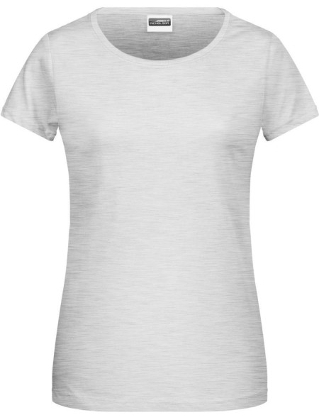 James+Nicholson 8007 Damen-T-Shirt aus Bio-Baumwolle – Ash XL