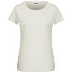 Damen-T-Shirt aus Bio-Baumwolle James+Nicholson 8007 – Natur L