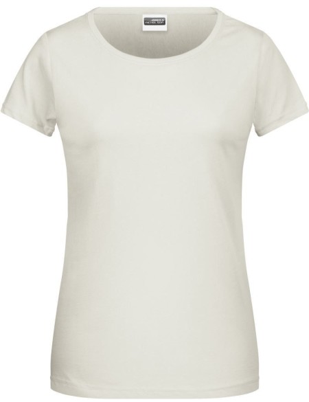 Damen-T-Shirt aus Bio-Baumwolle James+Nicholson 8007 – Natur L