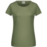 James+Nicholson 8007 Bio-Baumwoll-Damen-T-Shirt – Khaki L