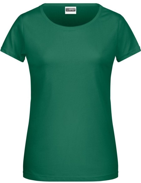 Damen-T-Shirt aus Bio-Baumwolle James+Nicholson 8007 – Irischgrün M