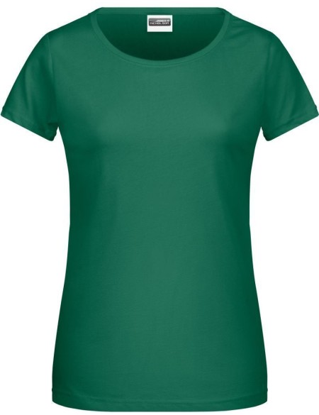 James+Nicholson 8007 Damen-T-Shirt aus Bio-Baumwolle – Irischgrün XL