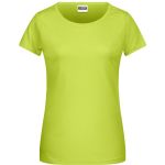 Damen-T-Shirt aus Bio-Baumwolle James+Nicholson 8007 – Säuregelb M