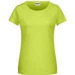 Damen-T-Shirt aus Bio-Baumwolle James+Nicholson 8007 – Säuregelb XS