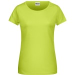 Damen-T-Shirt aus Bio-Baumwolle James+Nicholson 8007 – Säuregelb S