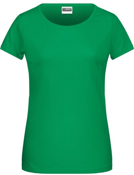 Damen-T-Shirt aus Bio-Baumwolle James+Nicholson 8007 – Farngrün S