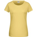 Damen-T-Shirt aus Bio-Baumwolle James+Nicholson 8007 – Hellgelb S