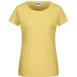 James+Nicholson 8007 Damen-T-Shirt aus Bio-Baumwolle – Hellgelb XXL