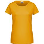 Damen-T-Shirt aus Bio-Baumwolle James+Nicholson 8007 - Goldgelb M