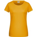 Damen-T-Shirt aus Bio-Baumwolle James+Nicholson 8007 - Goldgelb M